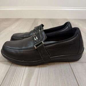 ORTHOFEET CHELSEA Slip-on Loafer 10 B Black 817 Diabetic Shoes Orthopedic